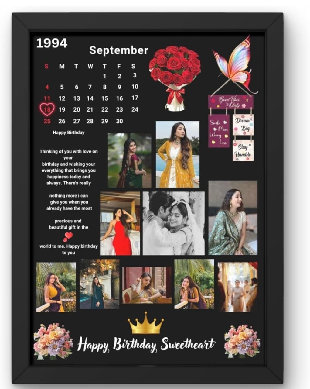 personalized photo frame set