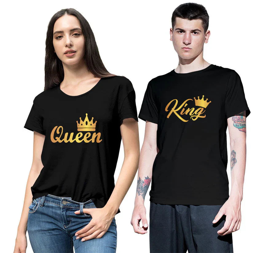Customized Couple T-shirt your Custom Logo, Taxt, Photo