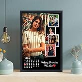 Personalized Birthday Calendar Photo Frame - Custom Photo Collage Gift for Sister, brother, girlfrine, boyfriend,  Everyone else too.