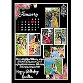 Personalized December Month Birthday Photo Frame with Custom Name & Date | Wall Decor Gift for Friends & Family | Size: 8x12 Inch