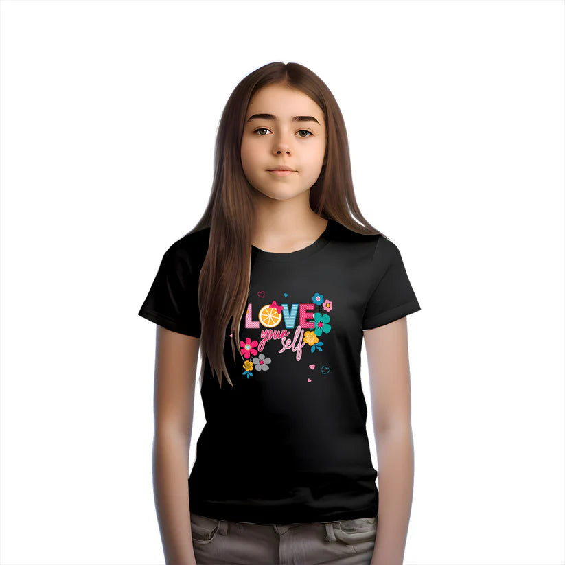 "Let's Go Play" Basketball & Football Hippo Graphic Cotton kid's T-Shirt