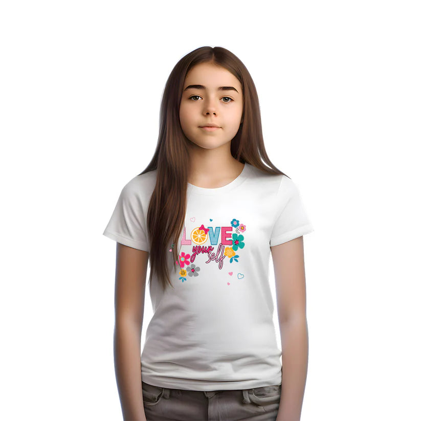 "Let's Go Play" Basketball & Football Hippo Graphic Cotton kid's T-Shirt